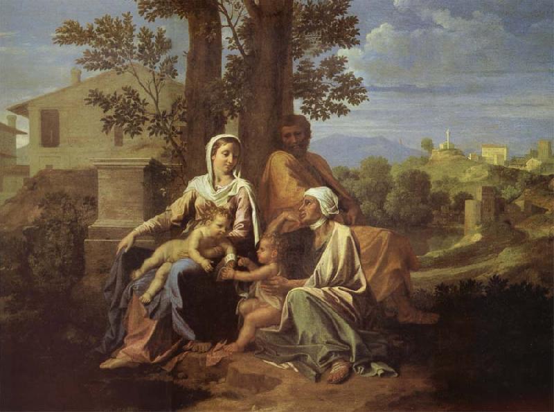  The Sacred Family in a landscape